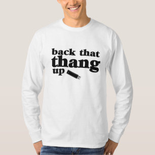 T-shirt Suporte esse Thang acima do geek do computador