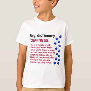 T-shirt Surdez - Dicionário do cão