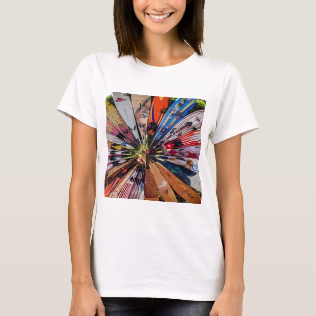 T-shirt Surf acima (Frente)