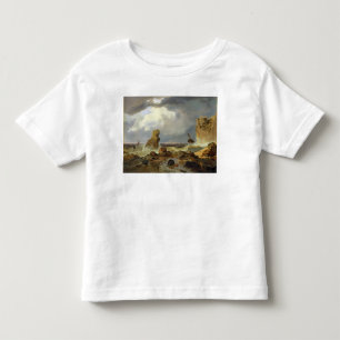 T-shirt Surf em uma costa rochosa, 1835