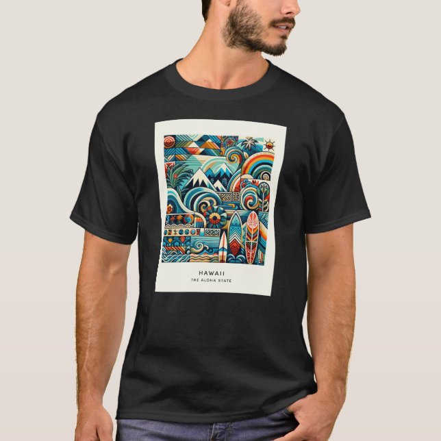 T-shirt surf HawaÏ (Frente)