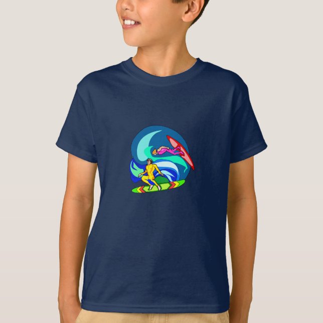T-shirt Surf na onda - (Frente)