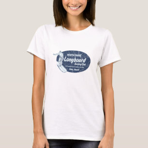 T-shirt surfando das senhoras do clube