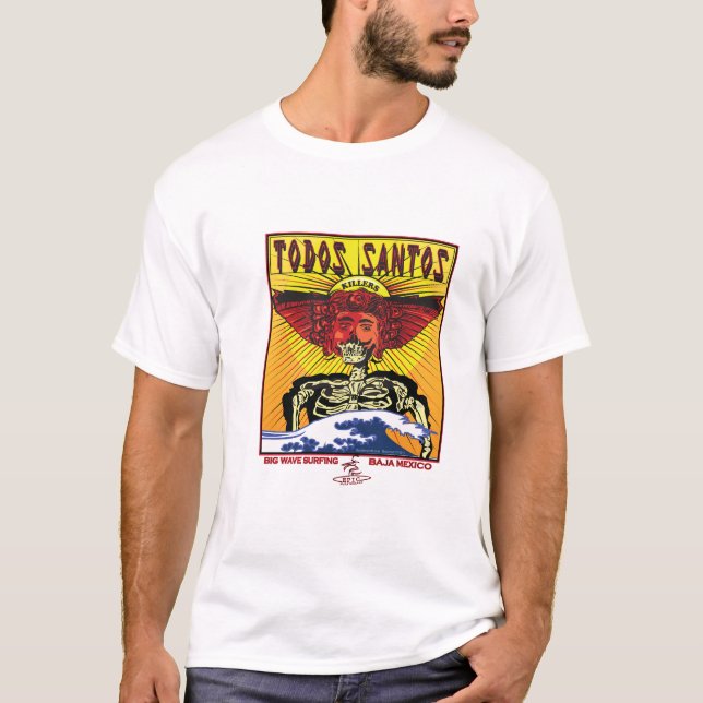 T-SHIRT SURFAR DE BAJA MÉXICO DO TODOS SANTOS (Frente)