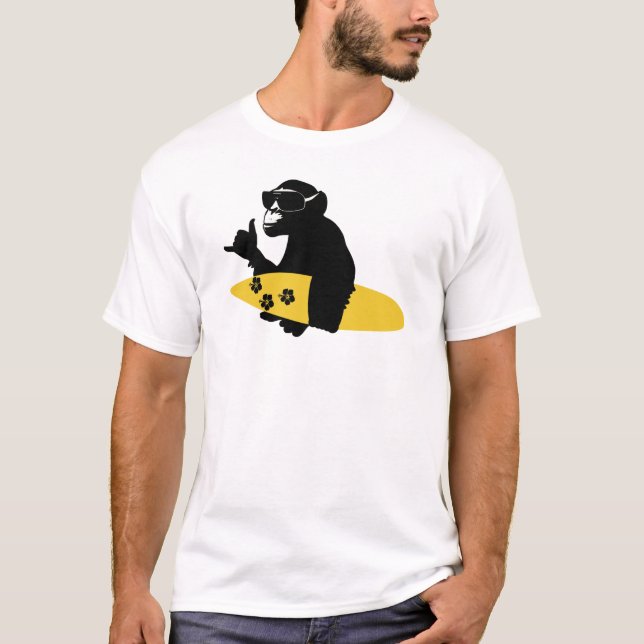 T-shirt surfas monkey (Frente)