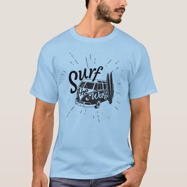 T-shirt Surfe a onda (Frente)