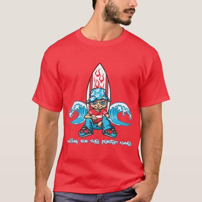 T-shirt Surfer and board (Frente)