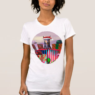 T-shirt Surpresa de Natal Doberman