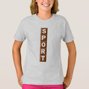T-SHIRT SWEAT-SHIRT HANES CHOCOLATE DESPORTO