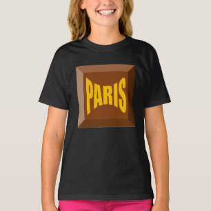 T-SHIRT SWEAT-SHIRT RAGLAN PRETA   PARIS