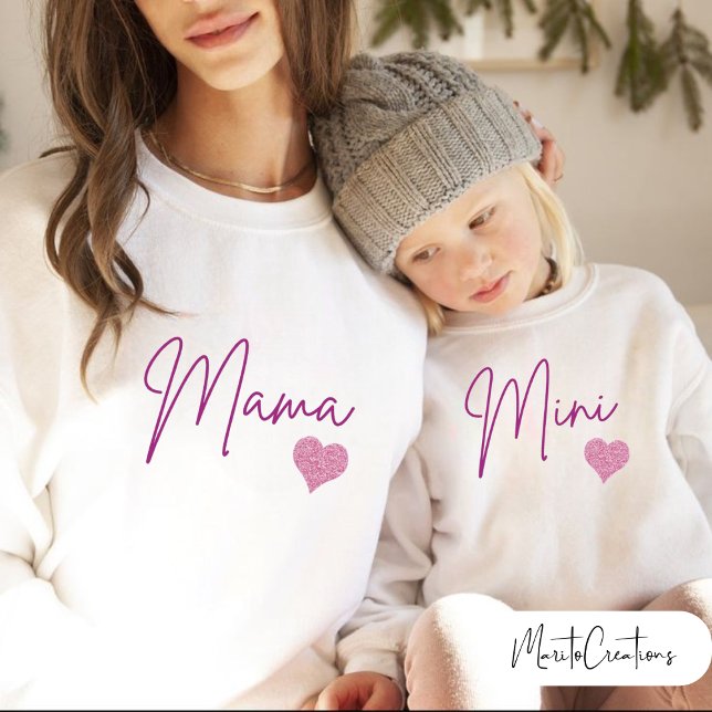 T-shirt sweater in couple with your daughter. (Criador carregado)