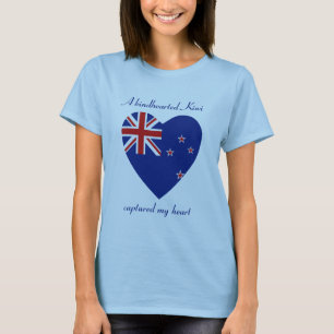 T-Shirt Sweetheart Bandeira da Nova Zelândia