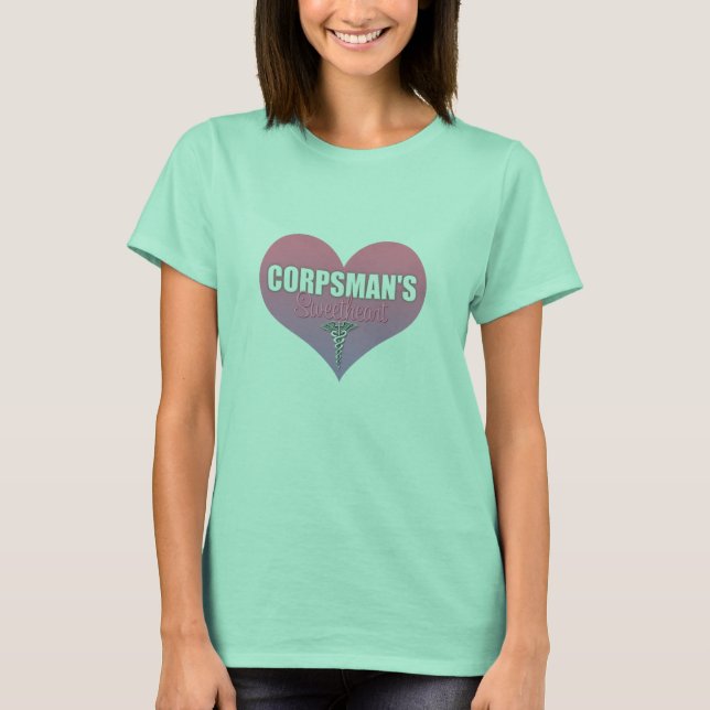 T-shirt Sweetheart do Corpsman (Frente)