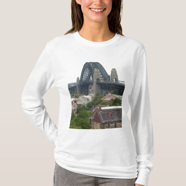 T-shirt Sydney, Austrália. Harbour Bridge. (Frente)