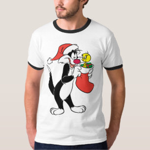 T-shirt Sylvester Cat com Stocks