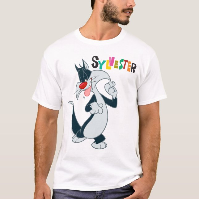 T-shirt Sylvester Paw Up (Frente)