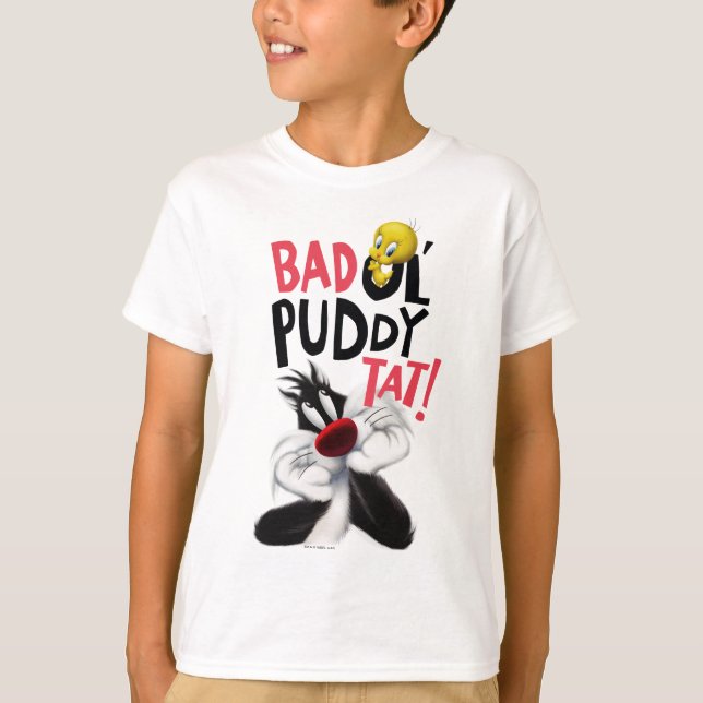 T-shirt SYLVESTER™ & TWEETY™- Gato Fodão (Frente)