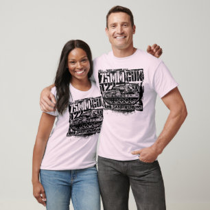 T-Shirt T22 com arma de 75 mm