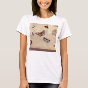 T-shirt T31566 um estudo de vários insetos, fruta e Anima