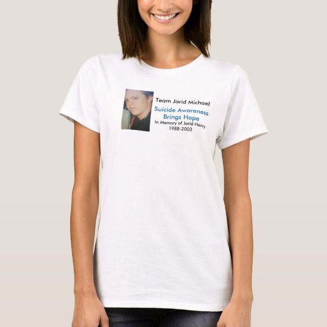 T-shirt T #2 da consciência de Jarid Henry (Frente)