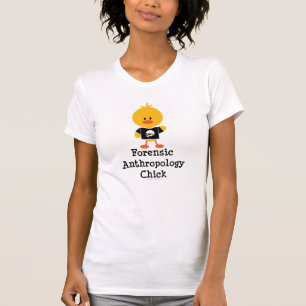T-shirt T afligido da antropologia pintinho judicial