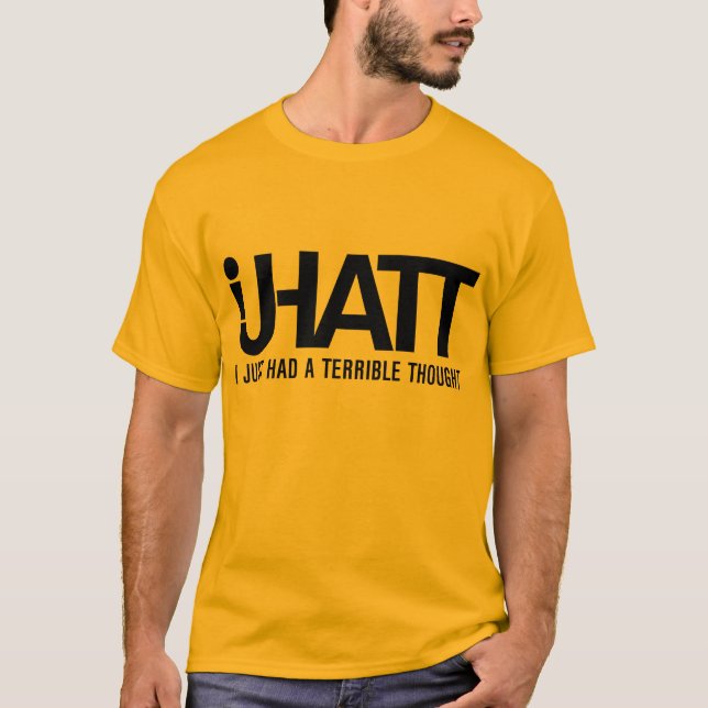 T-shirt T amarelo de IJHATT (Frente)