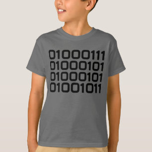 T-shirt T BINÁRIO do gráfico do DIVERTIMENTO do geek