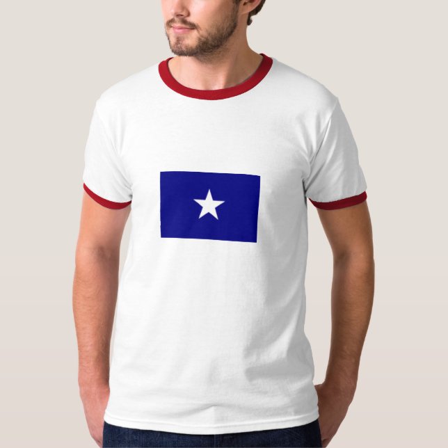 T-shirt T Bonnie da bandeira azul (Frente)