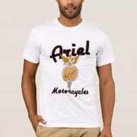 T-CAMISAS DA MOTOCICLETA DO VINTAGE DE ARIEL