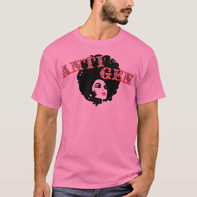 T-shirt T cor-de-rosa da diva (Frente)