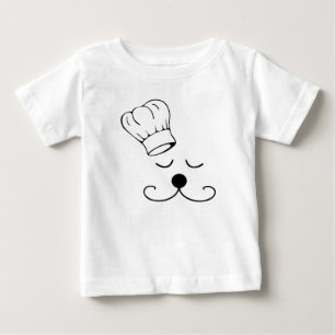 T-shirt T/Creeper do cão do cozinheiro chefe das criança