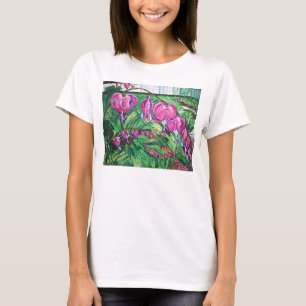 T-shirt T da arte do coração de sangramento
