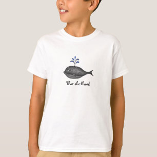 T-shirt T da baleia