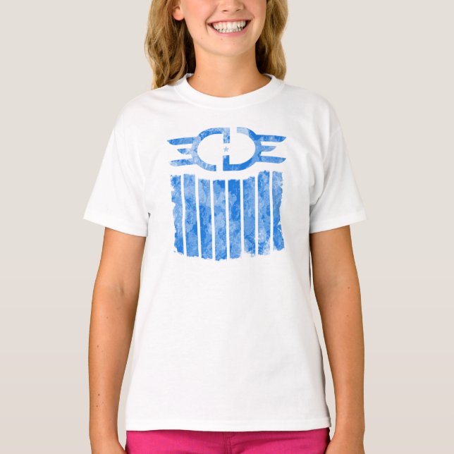 T-shirt T da bandeira azul de EdgeGamers (Frente)