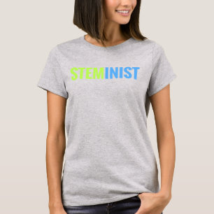 T-shirt T da campainha de STEMinist