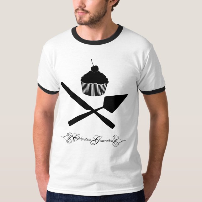 T-shirt T da campainha dos homens (Frente)