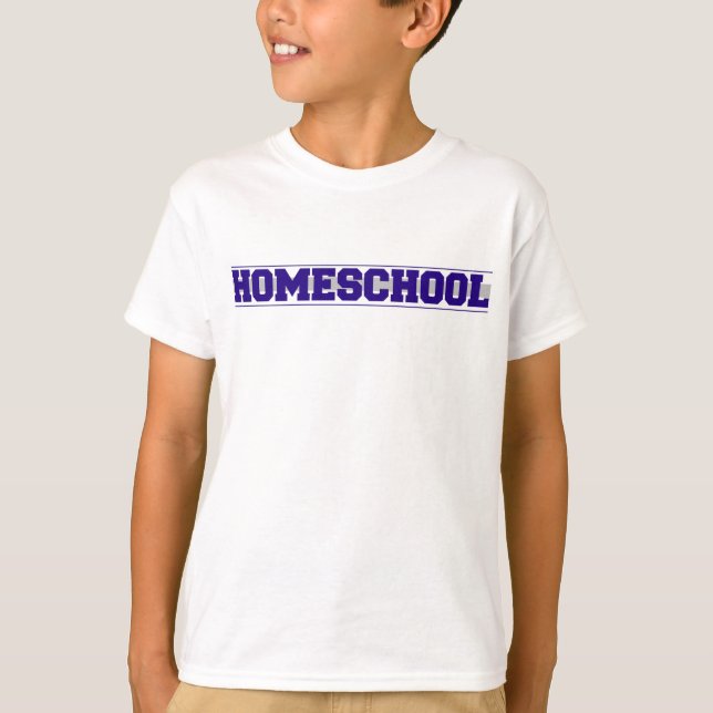 T-shirt T da Capa do Short do espírito de Homeschool (Frente)
