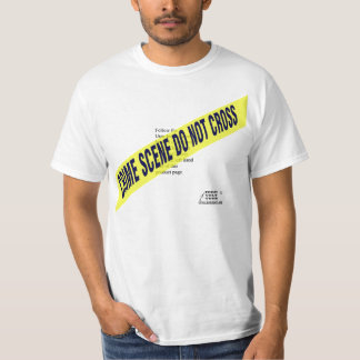 T-shirt T da cena do crime - modelo pessoal do design