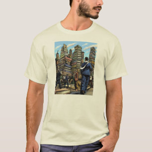 T-shirt T da cidade do livro