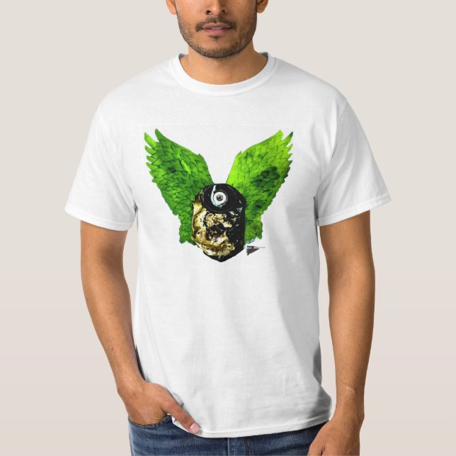 T-shirt T da cor de CanBird (Frente)