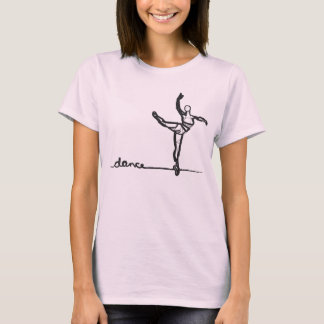 T-shirt T da dança do balé (cabido)