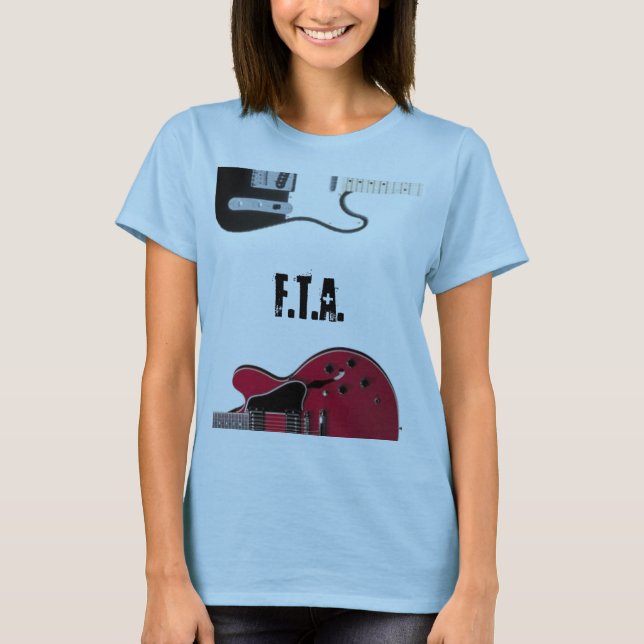 T-shirt T da guitarra (Frente)