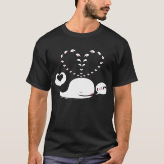 T-shirt T da obscuridade da baleia da véspera