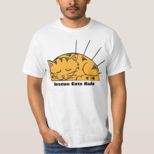 T-shirt T da regra dos gatos do salvamento