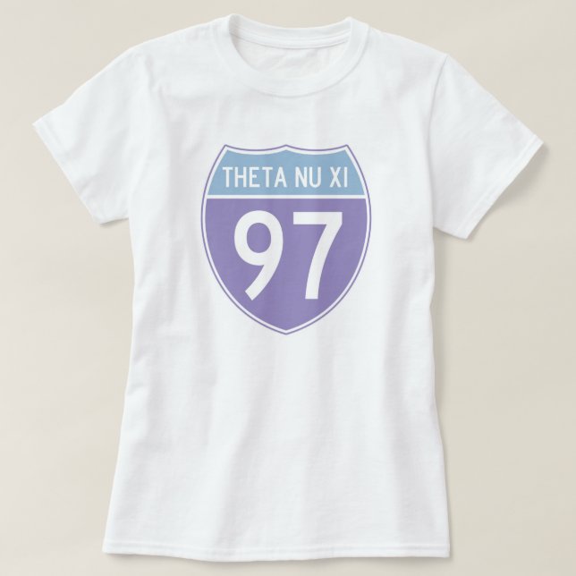 T-shirt T da rota 97 (Frente do Design)