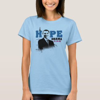 T-shirt T das senhoras Obama