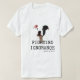T-shirt T de combate da ignorância (Frente do Design)