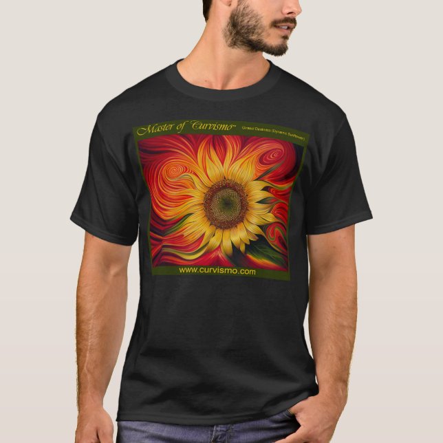 T-shirt T de Girasol Dinámico (Frente)
