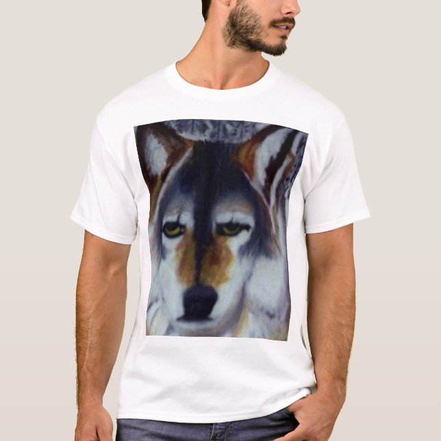 T-shirt T DE PRATA do LOBO (Frente)
