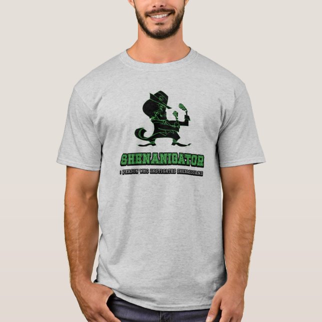 T-shirt T de Shenanigator do dia de St Patrick (Frente)